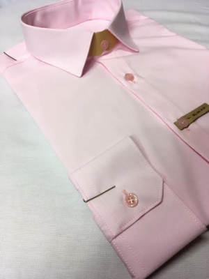 Rózsaszín pamut ing